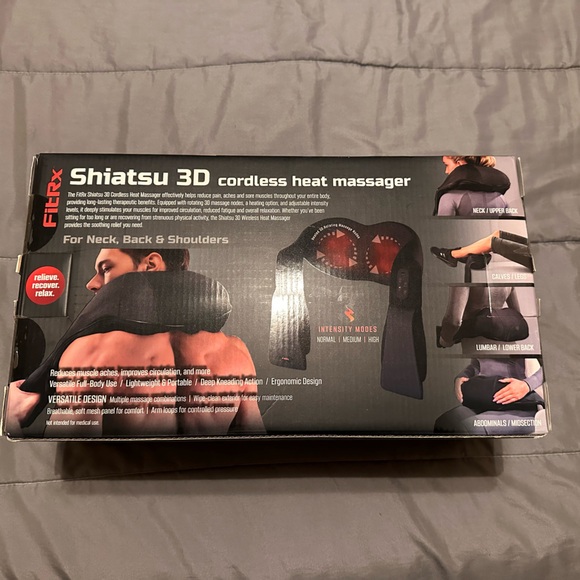 Shiatsu Massager with Nekteck Electric Deep Tissue 3D Kneading Massage Pillow - Picture 3 of 3